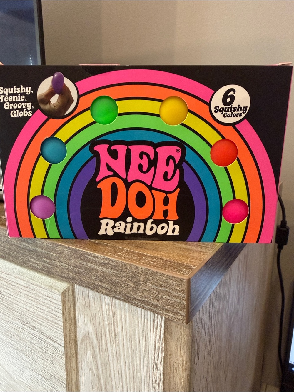 Needoh Rainboh Squishy - 6 groovy globs inside!